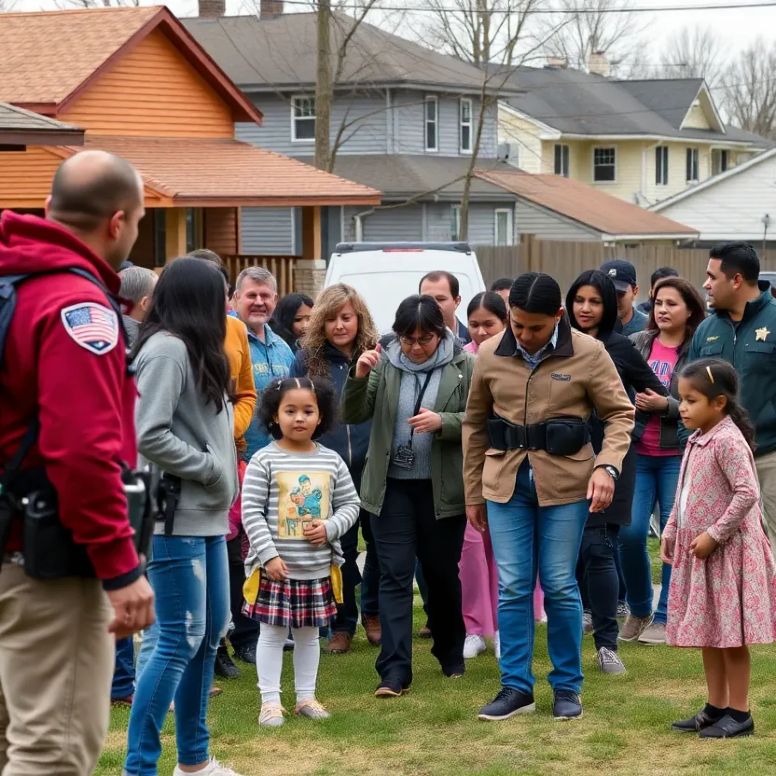A vibrant downtown Kansas City scene showing supportive community interactions.