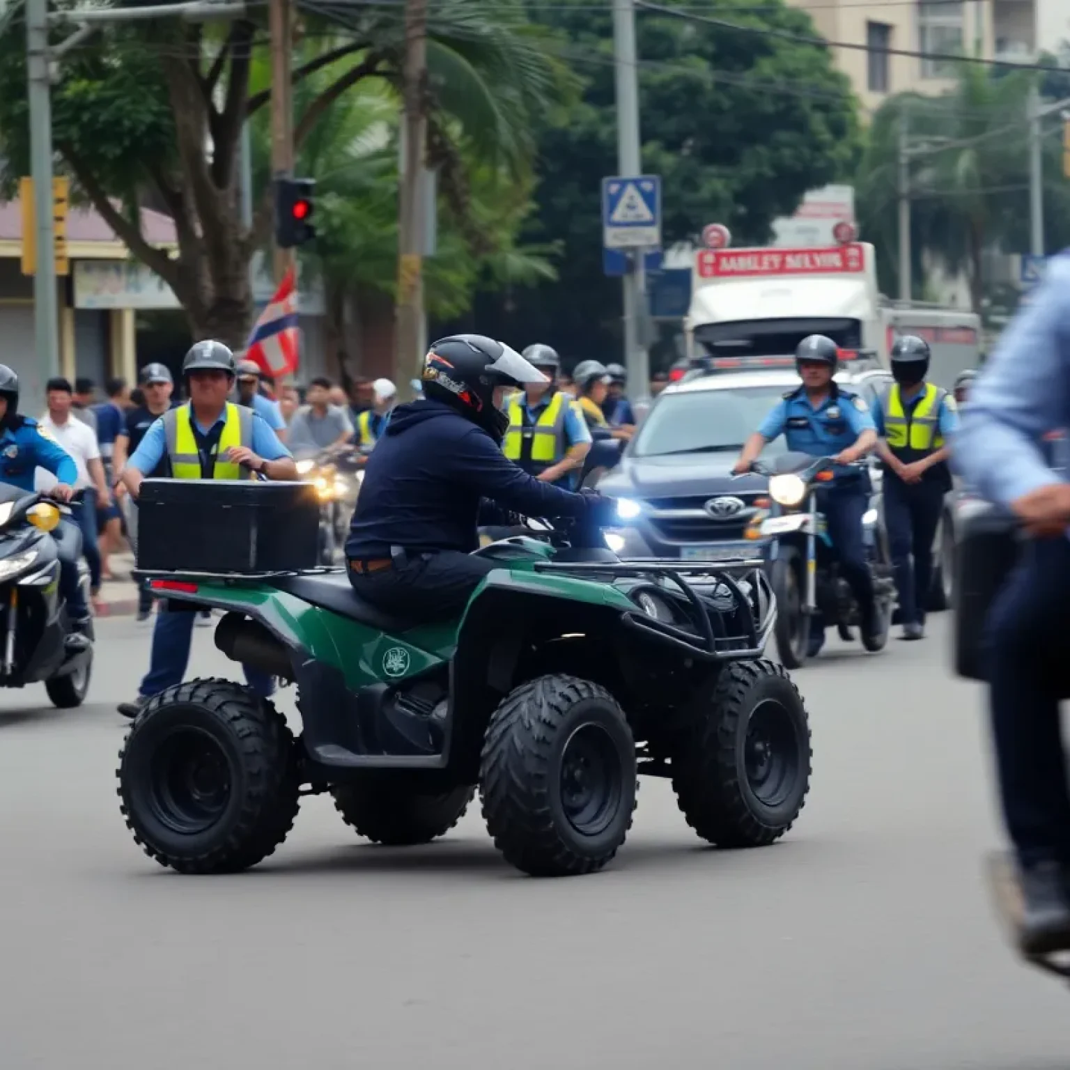 Law enforcement chase involving an ATV in Independence