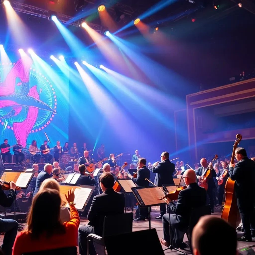 Orchestra performing at Kansas City Blues Concert