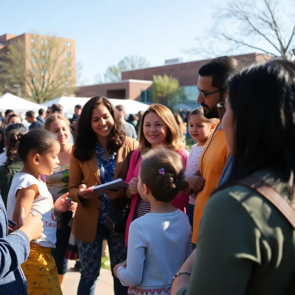 Community members rallying for Head Start program support in Kansas City