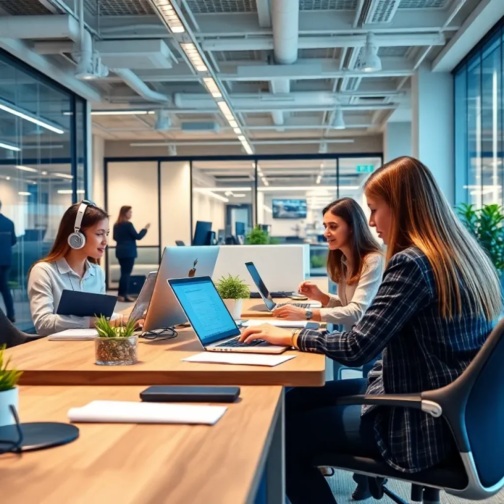 Innovative office space representing landlord insurance startup Steadily